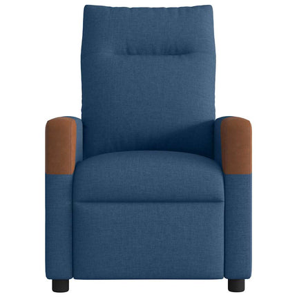 Elektrisk reclinerfåtölj Blå tyg
