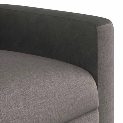 Elektrisk massagefåtölj taupe tyg