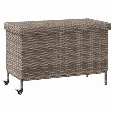 Dynbox på hjul grå 110x55x73 cm konstrottning