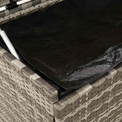 Dynbox på hjul grå 110x55x73 cm konstrottning