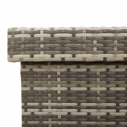 Dynbox på hjul grå 110x55x73 cm konstrottning