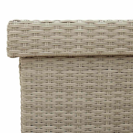 Dynbox på hjul ljusgrå 110x55x73 cm konstrottning