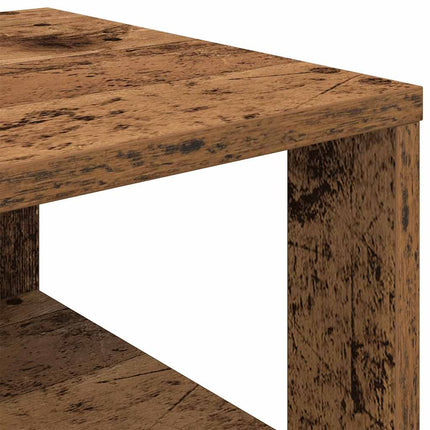 Skohylla åldrat trä 61x32x70 cm konstruerat trä