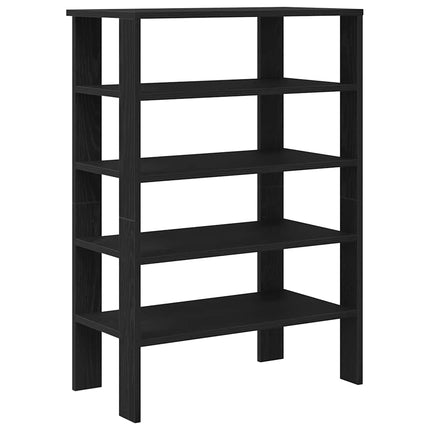 Skohylla svart 61x32x87,5 cm konstruerat trä