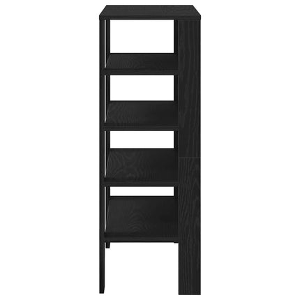 Skohylla svart 61x32x87,5 cm konstruerat trä