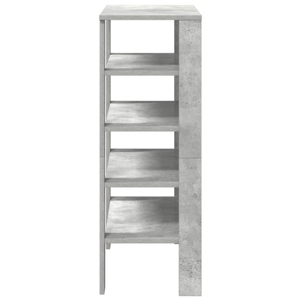 Skohylla betonggrå 61x32x87,5 cm konstruerat trä