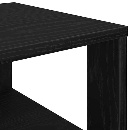 Skohylla svart 61x32x105 cm konstruerat trä
