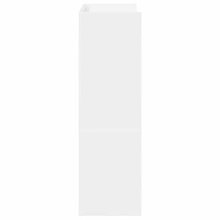 Skohylla vit 60x25x81 cm konstruerat trä
