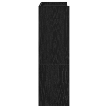 Skohylla svart 60x25x81 cm konstruerat trä