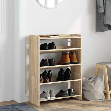 Skohylla sonoma-ek 60x25x81 cm konstruerat trä