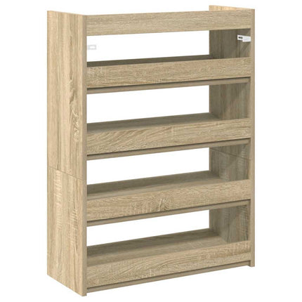 Skohylla sonoma-ek 60x25x81 cm konstruerat trä