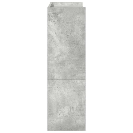 Skohylla betonggrå 60x25x81 cm konstruerat trä
