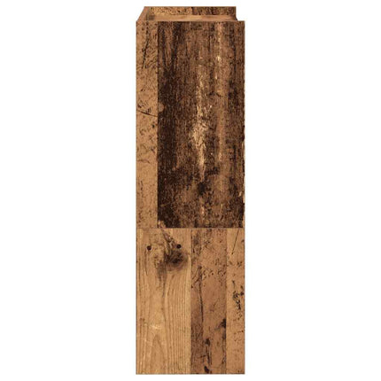 Skohylla åldrat trä 60x25x81 cm konstruerat trä