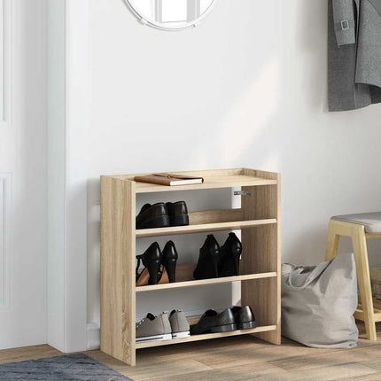 Skohylla sonoma-ek 60x25x62 cm konstruerat trä