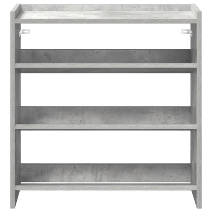 Skohylla betonggrå 60x25x62 cm konstruerat trä