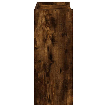 Skohylla rökfärgad ek 60x25x62 cm konstruerat trä