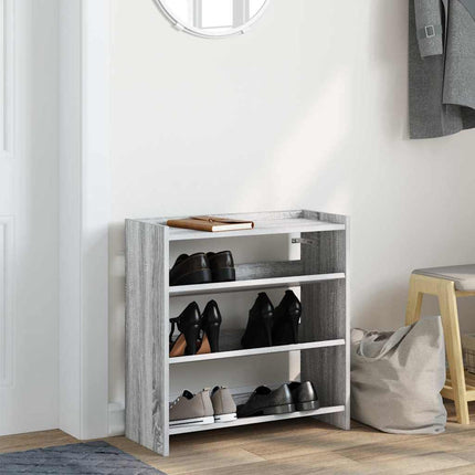 Skohylla grå sonoma 60x25x62 cm konstruerat trä