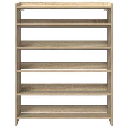 Skohylla sonoma-ek 80x25x100 cm konstruerat trä