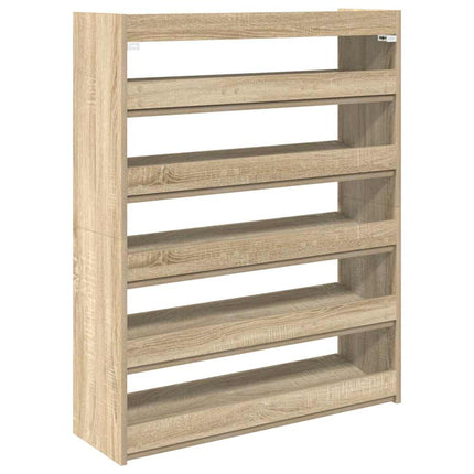 Skohylla sonoma-ek 80x25x100 cm konstruerat trä