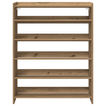 Skohylla ek 80x25x100 cm konstruerat trä