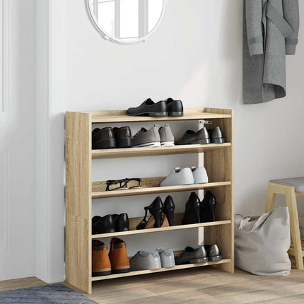 Skohylla sonoma-ek 80x25x81 cm konstruerat trä