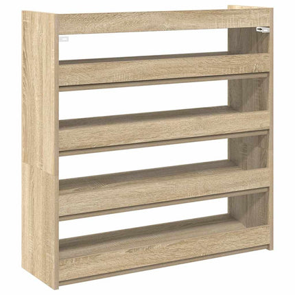 Skohylla sonoma-ek 80x25x81 cm konstruerat trä