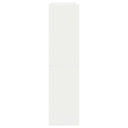 Skohylla vit 80x25x62 cm konstruerat trä