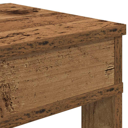 Skohylla åldrat trä 60x30x98 cm konstruerat trä
