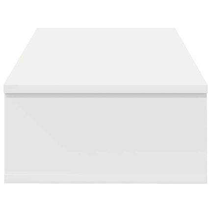 Vägghylla med lådor vit 80x34x17 cm konstruerat trä