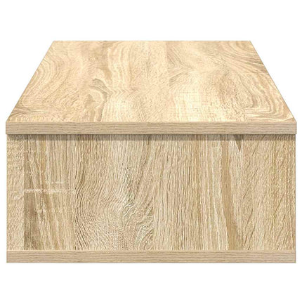 Vägghylla med lådor sonoma-ek 80x34x17 cm konstruerat trä