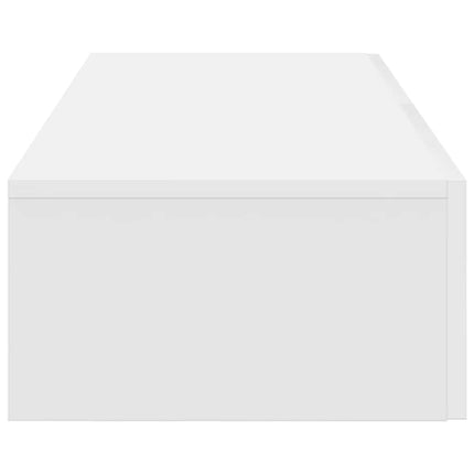 Vägghylla med lådor vit 60x26,5x15 cm konstruerat trä