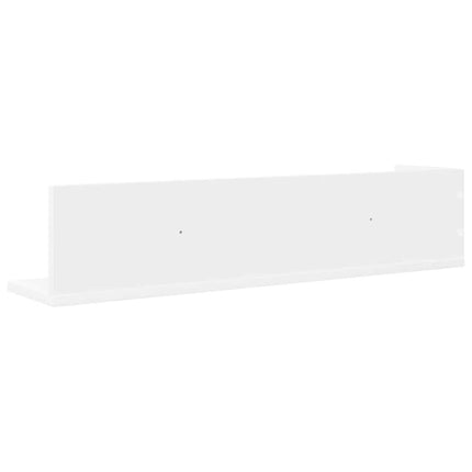 Vägghyllor 2 st vit 75x16,5x16,5 cm konstruerat trä