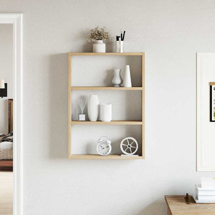 Vägghylla sonoma-ek 43x9x60 cm konstruerat trä