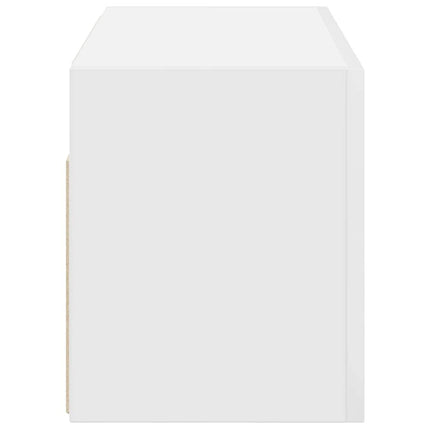 Väggskåp för badrum vit 60x25x30 cm konstruerat trä