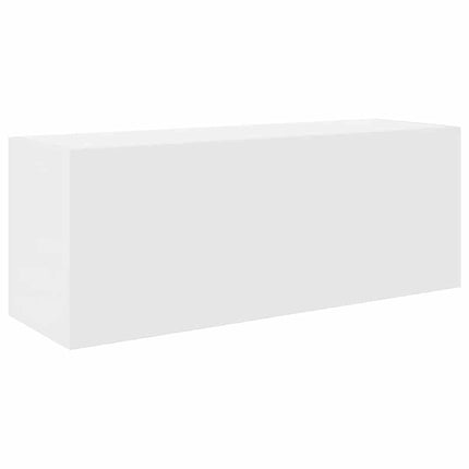 Väggskåp för badrum vit 80x25x30 cm konstruerat trä