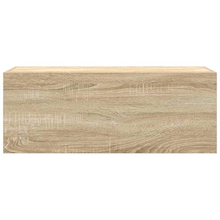Väggskåp för badrum sonoma-ek 80x25x30 cm konstruerat trä