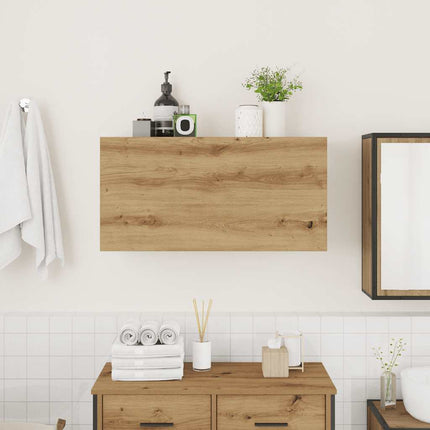 Väggskåp för badrum artisan ek 80x25x40 cm konstruerat trä