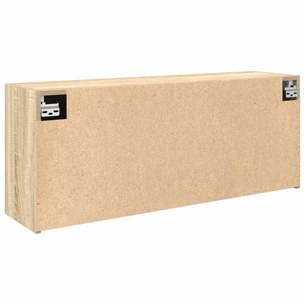 Väggskåp för badrum sonoma-ek 100x25x40 cm konstruerat trä