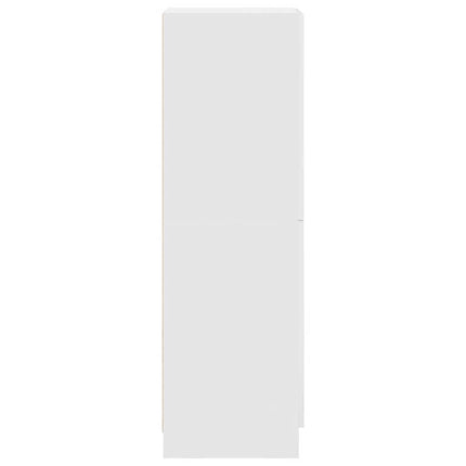Köksskåp vit 38x41,5x131,5 cm konstruerat trä