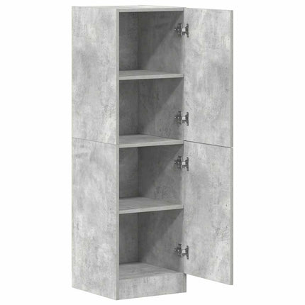 Köksskåp betonggrå 38x41,5x131,5 cm konstruerat trä