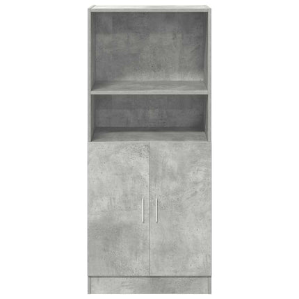 Köksskåp betonggrå 57x41,5x131,5 cm konstruerat trä