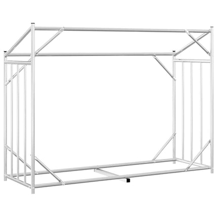 Vedställ med regnskydd 151x60,5x110,5 cm galvaniserat stål