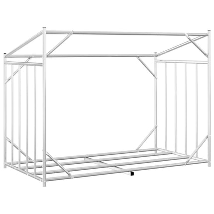 Vedställ med regnskydd 151x80,5x110,5 cm galvaniserat stål