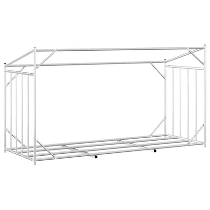 Vedställ med regnskydd 200,5x80,5x110,5 cm galvaniserat stål