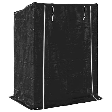 Vedställ med regnskydd 150x100x200 cm galvaniserat stål
