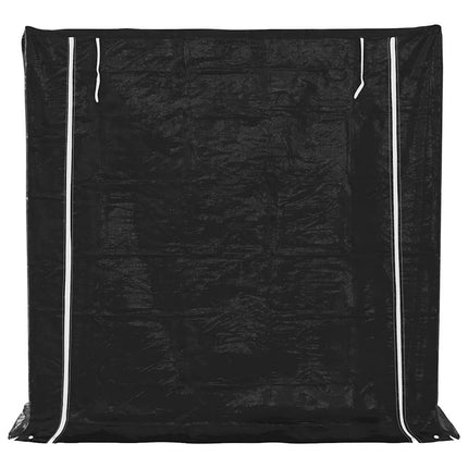 Vedställ med regnskydd 200x60x200 cm galvaniserat stål
