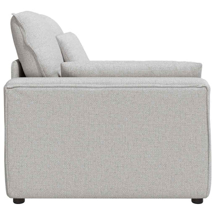 Modulär soffa armstödsändmodul med dynor molngrå 100 cm