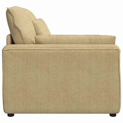 Modulsoffa armstödsändmodul med dynor grågrön 100 cm