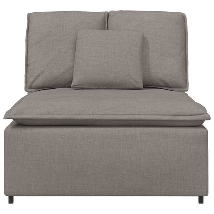 Modulär mittmodul för soffa med kuddar taupe 100 cm