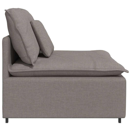 Modulär mittmodul för soffa med kuddar taupe 100 cm